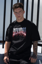 REVENGE BLACK OVERSIZE TEE