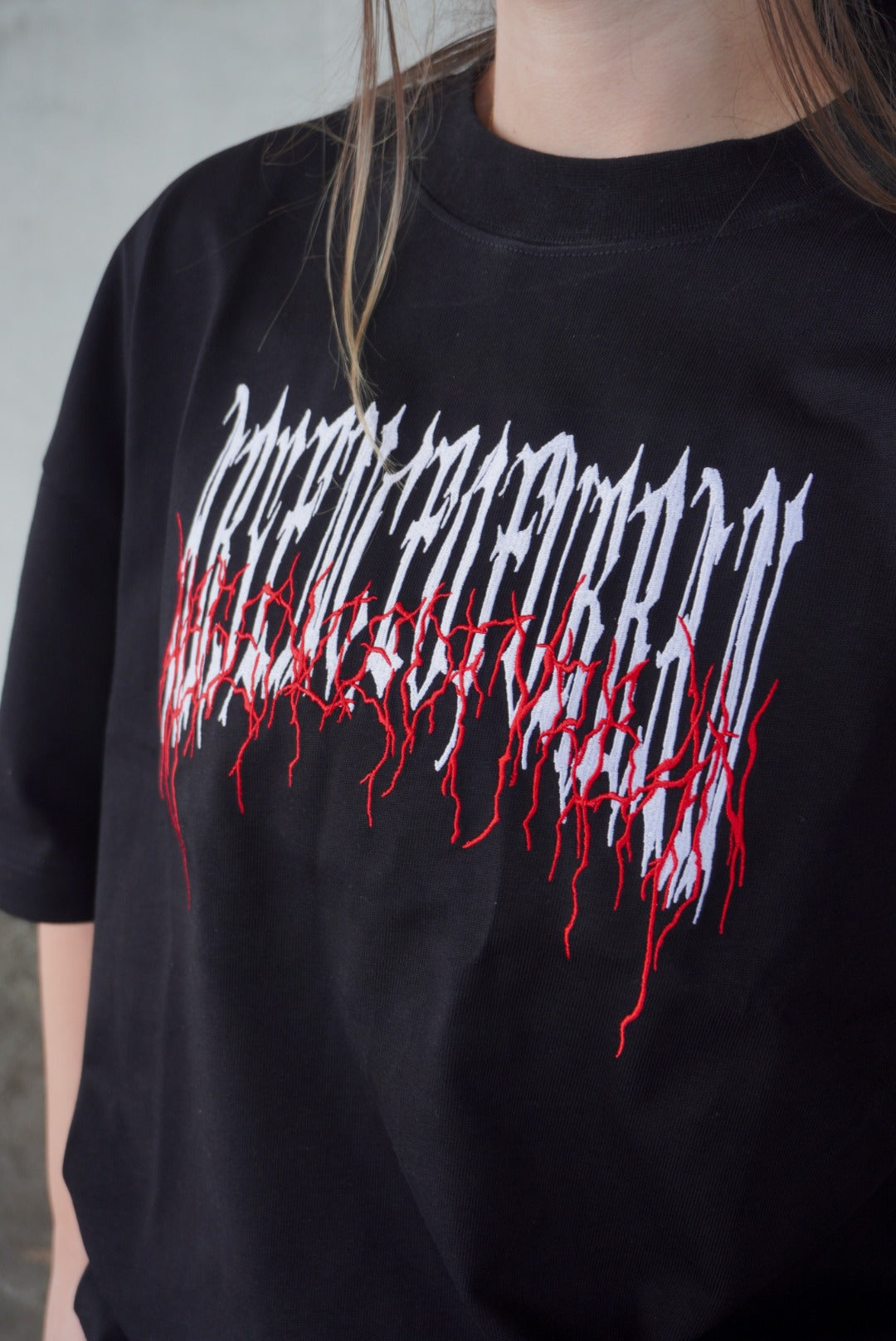 REVENGE BLACK OVERSIZE TEE